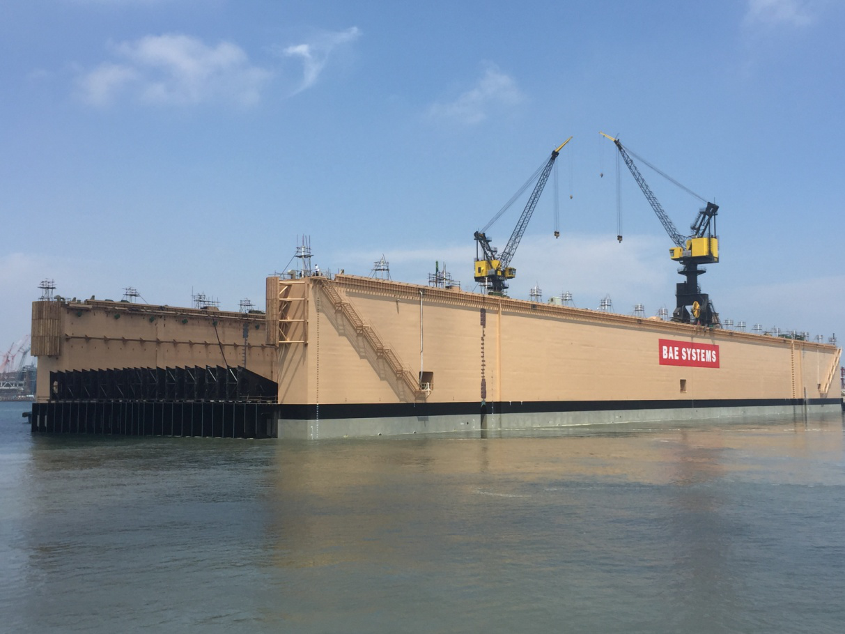 55,000 tonnage floating dock