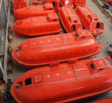BH-10XXL-AD totally-enclosed fire-resistant lifeboat