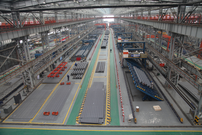 Plate unit production line for Hong Kong-Zhuhai-Macao Bridge