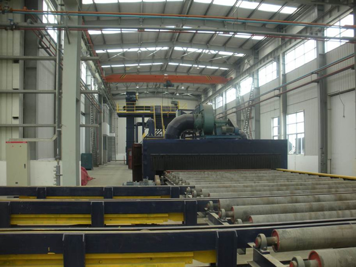 Steel pretreatment line